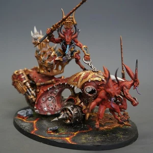 Warhammer 40k Daemons Of Khorne Skull Cannon Herald Of Khorne On Blood Throne - Picture 1 of 5