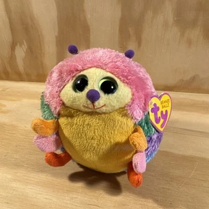 Ty Beanie Ballz Gumdrop Caterpillar Plush 5" Stuffed Animal Toy 2012 Multicolor - Picture 1 of 10