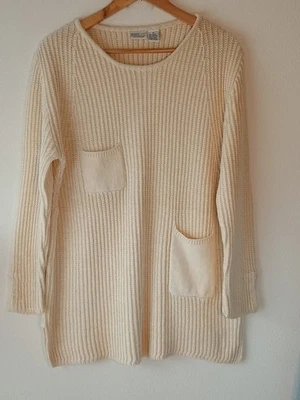 Suéter Pullover Natural Newport News Vintage Para Mujer Talla **XL Longitud Túnica  Foto 1 de 4