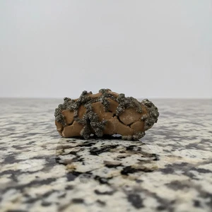 Pyrite on Limonite Clay, 10x5x4cm, 359gr, Supat Mine, Mansehra, Pakistan - Picture 1 of 5