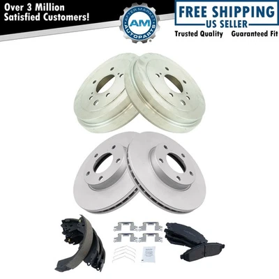 Kit de pastillas de freno delanteras y traseras y rotor, zapata y batería para Nissan NV200 2013-2020 Foto 1 de 4