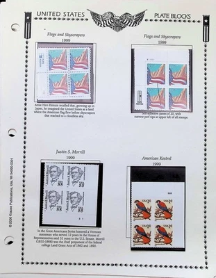 US Unused Collection On Album Pages 1998 MNH In Mounts $85.00 Face - Image 1 of 4