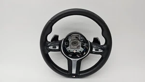 12-18 BMW F06 F12 F13 640i M Sport Steering Wheel Black Leather W/ Shifters OEM - Picture 1 of 12