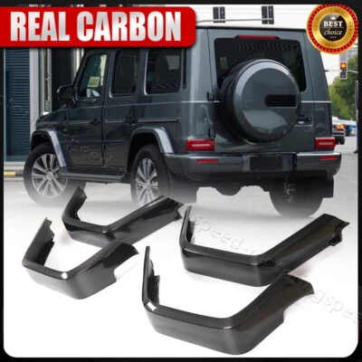 Fits Mercedes Benz W463 W464 G500 G550 REAL Carbon Fiber Wide Fender Flares Arch - Image 1 of 4