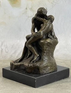 Statua nudo bacio speciale Black Friday scultura Rodin statuina art deco - Foto 1 di 10