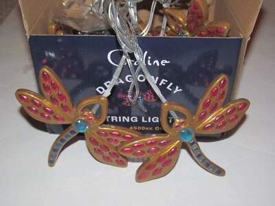CORALINE DRAGONFLY STRING LIGHTS LAIKA  12' LENGTH NIB OFFICIAL LIMITED - Image 1 of 3