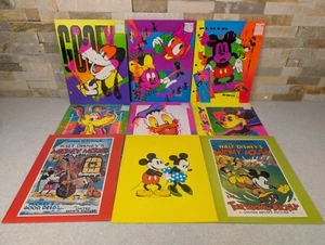 Vintage Mead Disney Pocket Folders Portfolio Electric Mouse MICKEY GOOFY PLUTO - Picture 1 of 10