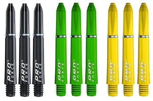 3 Set Alberi Freccette Corti Winmau Pro Force - Tracciamento Navi - Nero Verde Giallo - Foto 1 di 1