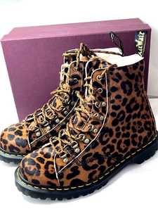 DR MARTENS BARTON BOOT UK SIZE 11 EU 46 LEOPARD HAIR ON MADE IN ENGLAND 27786932 - Picture 1 of 20