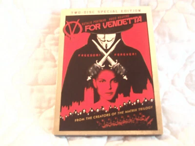 V FOR VENDETTA TWO-DISC SPECIAL EDITION DVD SLIPCOVER NATALIE PORTMAN JOHN HURT - Image 1 of 4
