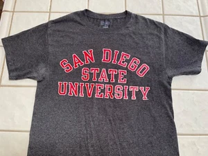 San Diego State University T-Shirt by Champion Gray Short Sleeve Mens Medium - Picture 1 of 7