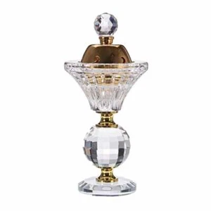 Glass Bakhoor Burner Arabian Incense Traditional Mabkhara Oud Burner Decor Gift - Picture 1 of 7