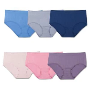 Fruit of The Loom Women's 5 Pack Seamless Underwear Size XL Mixed Panties NWT - Picture 1 of 4