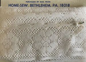 Vintage Spitze Made by Home-Sew, Bethlehem, PA - 25 Yards; weiß; 3 Zoll - Bild 1 von 2