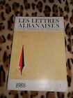Revue - Les Lettres Albanaises n° 1, 1988