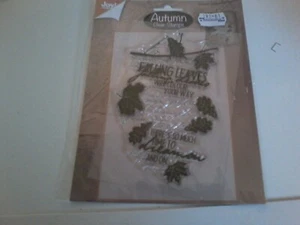 CLEAR STAMP   FOR SCRAPBOOKING AUTUMN  NEW - Picture 1 of 2