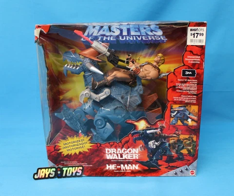Dragon Walker Vehicle w/He-Man Figure Masters of the Universe 200X MOTU Mattel Cover