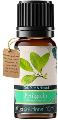 Calmer Solutions Petitgrain Essential Oil 10ml 100% Pure Natural Aromatherapy