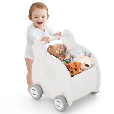 Baby Walker Push Toy Toddler Elephant Shape Cart HDPE w/ Wheels & Handle