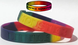 Pulsera Little Monster Lady Gaga Fan Colores Arco Iris LGBT Orgullo Gay Amor TW024 - Imagen 1 de 3