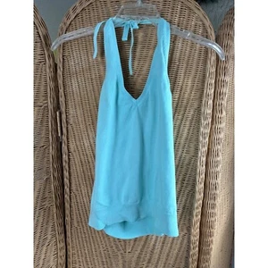 Gap Stretch Türkis Neckholder Tank Top - Damen L Y2K - Bild 1 von 7