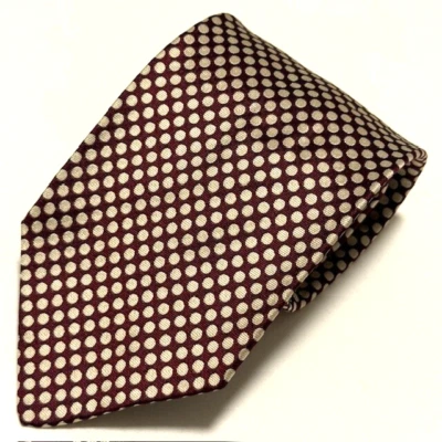 Corbata Paul Stuart Lunares Preppy Dapper Afilada Estilo Clásico Antigua Escuela Inglaterra Foto 1 de 4