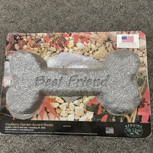 Kay Berry garden accent rocks Best Friend dog bone - Picture 1 of 9