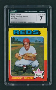 1975 Topps Johnny Bench ALL STAR #260 CGC 7 NM CINCINNATI REDS GREAT HOF - Picture 1 of 2