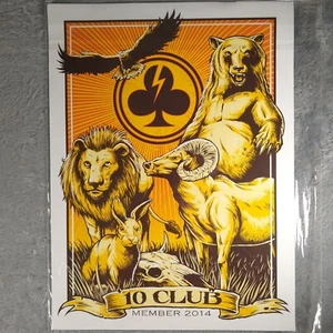 Pearl Poster Poster 2014 Jam Ten Club ONLY 12X9 10 Club Brendan Heart Print - Picture 1 of 2