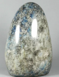 Orbicular Blue AZURITE in K2 JASPER Granite Standup Display Stone - Madagascar - Picture 1 of 12
