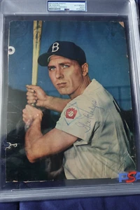 Gil Hodges handsigniertes 8 x 10 Magazin Bild Brooklyn Dodgers Baseball PSA SLAB - Bild 1 von 4