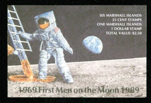 MARSHALL ISLANDS -1989 – MOON LANDING BK -VF ** - Picture 1 of 4