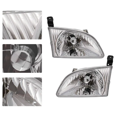 For 2001 2002 2003 Toyota Sienna Headlights Headlamps Pair Set Left L & Right R - Изображение 1 из 4