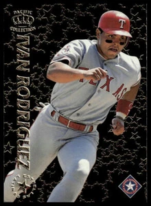 1996 Pacific Crown Collection #EL-27 Ivan Rodriguez Estrellas Latinas - Picture 1 of 2
