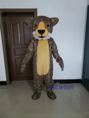 Halloween Dibujos Animados Marrón Leopardo Juegos con disfraces Mascota Disfraz Fiesta Juego Vestido Navidad Foto 1 de 4