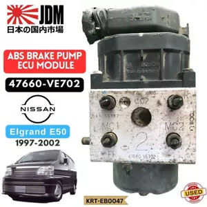 JDM Nissan Elgrand E50 1997-2002 ABS Brake Pump ECU Module 47660-VE702 - Picture 1 of 6