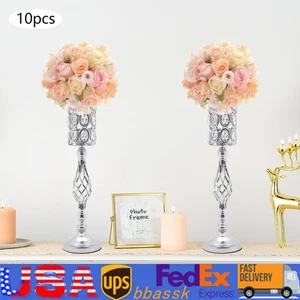 Juego de 10 jarrones con flores de mesa centros de mesa para boda decoración para el hogar - Imagen 1 de 23