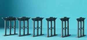MUELLES HORNBY R658 x 6 TODA LA ALTURA Nº 6 NO R660 SECCIONES DE PISTA SUPERIOR USADOS + SIN USAR - Imagen 1 de 3