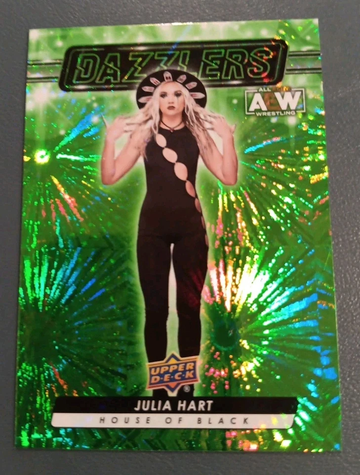 2024 Upper Deck AEW Julia Hart Green Dazzlers  - Image 1 of 2