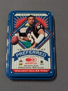 1997 Donruss Precious Metals Empty Tin Carl Pickens Bengals NFL Collectable Set - Bild 1 von 2