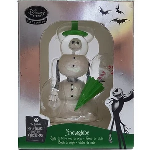 Disney Store Jack Skellington Snow Globe The Nightmare Before Xmas Snowman Fig - Foto 1 di 13