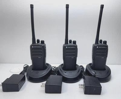 Lot of 3 Motorola CP200D AAH01JDC9JC2AN VHF 136-174MHz 16Channels Two-Way Radio - Image 1 of 4