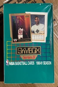 1990-91 Skybox Basketball Series 2 Wax Box Factory Sealed Michael Jordan Box - Picture 1 of 3