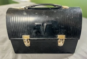 Thermoskanne "Victory V" gewölbte Stahl Brotdose mit Thermoskanne innen, 40er-50er Jahre - Bild 1 von 14