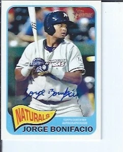 Jorge Bonifacio 2014 Topps Heritage Minors Real One Autograph - Picture 1 of 1