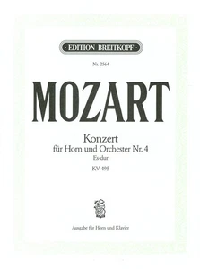 Mozart: Hornkonzert Nr. 4 in Es-Dur, KV 495 (für Es- und F-Hörner) / B - Bild 1 von 1