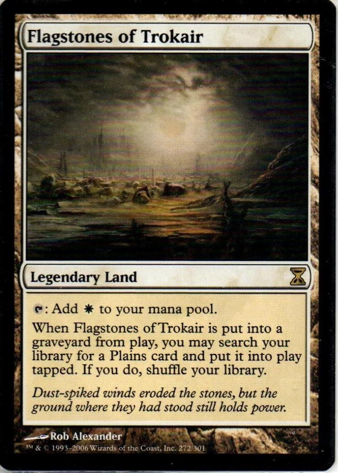 MTG: Time Spiral: Flagstones of Trokair: Lightly Played Condition - Image 1 of 1