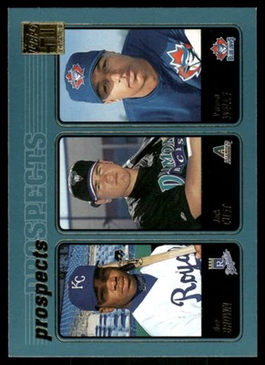 2001 Topps #736 Dee Brown / Jack Cust / Vernon Wells - Image 1 of 2