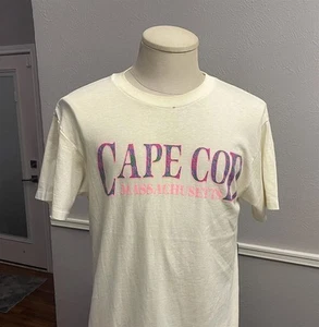 Camiseta blanca vintage años 90 Cape Cod Massachusetts talla M - Imagen 1 de 4