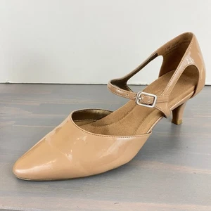 Aerosoles Ardent Mary Jane Pump Tacones Bajos Mujer Talla 7.5M Tostado Punta Puntera Cómodos - Imagen 1 de 12